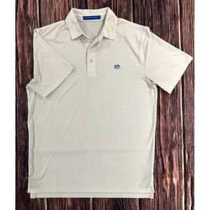 Southern Tide Men's Golf Shirt (White, Size Medium, Polyester)